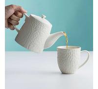 Mason Cash 'In The Forest' Embossed Kitchen Range - 1L Teapot White