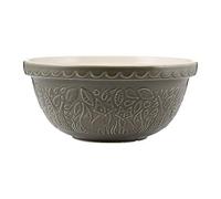 Mason Cash in The Forest Fox Mixing Bowl 4.5 Litre | 29cm Grey S12 Stoneware Bowl for Bread, Cake, Cookie, Pastry & Pudding Mixes, Embossed Woodland Design