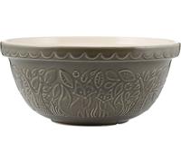 Mason Cash in The Forest Fox Mixing Bowl 4.5 Litre | 29cm Grey S12 Stoneware Bowl for Bread, Cake, Cookie, Pastry & Pudding Mixes, Embossed Woodland Design