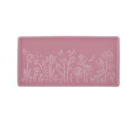 Mason Cash In the Meadow Rectangular Platter 30cm Stoneware Serving Plate, Embossed Floral Design - Ideal for Cakes, Meats, Bread, and Party Nibbles - Microwave & Dishwasher Safe