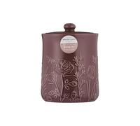 Mason Cash In the Meadow Medium Storage Jar 1.85 Litre Embossed Floral Design, Durable Stoneware, Airtight Lid - Ideal for Biscuits, Cookies, Rice, Flour - Classic Kitchen Storage