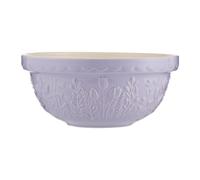 Mason Cash in The Meadow Mixing Bowl 24cm | 2 Litre Earthenware Bowl with Embossed Floral Design - Ideal for Dough, Pastry, Cake & Cookie Mixes