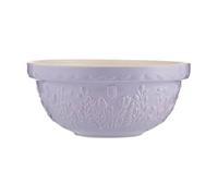 Mason Cash in The Meadow Mixing Bowl 24cm | 2 Litre Earthenware Bowl with Embossed Floral Design - Ideal for Dough, Pastry, Cake & Cookie Mixes | Dishwasher Safe