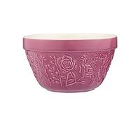 Mason Cash in The Meadow Size 36 Pudding Basin Bowl 16cm | 90ml Floral Embossed Earthenware Bowl for Pudding, Baking, Prep & Serving