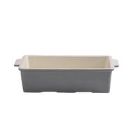 Mason Cash Innovative Kitchen 31.5cm Lasagne Dish | Grey & Cream Stoneware with Air Vent Base & Right-Angle Corners | Perfect Fit for Lasagne Sheets, Quiches, Flans & Pies