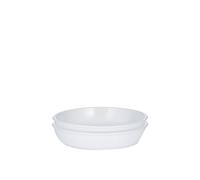 Mason Cash Linear Set Of 2 26Cm Round Pie Dishes In White White One Size