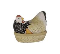Mason Cash Mother Hen Egg Nest | Rustic Farm-Inspired Kitchen Tidy & Egg Storage | Decorative Ceramic Hen | Chip-Resistant Dolomite | 21cm