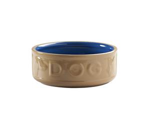 Mason Cash Original Cane/blue Lettered Dog Bowl, 180mm