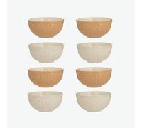 Mason Cash Original Cane Stoneware Prep Bowl Collection - 8 Piece Set