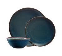 Mason Cash Reactive 12-Piece Dinner Set - Blue