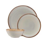 Mason Cash Reactive 12-Piece Dinner Set - Cream