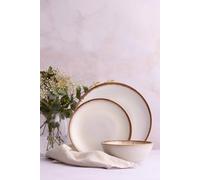 Mason Cash Reactive 12 Piece Dinnerset Cream Cream One Size