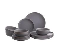Mason Cash Reactive Aura 12 Piece Dinner Set | Stoneware Set for 4
