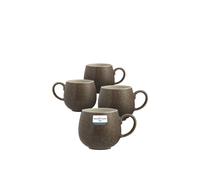 Rayware Mason Cash Set Of 4 Reactive Stoneware Mug 350Ml - Charcoal