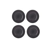 Mason Cash Side Plates Reactive Linear 21cm Black - Set of 4