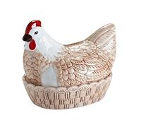 Mason Cash Rise & Shine Egg Nest | Rustic Farmyard-Style Kitchen Tidy & Egg Storage | Chip-Resistant Dolomite | Decorative Hen Design