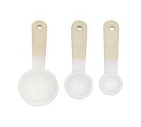 Mason Cash Rustic Charm Measuring Spoon Set 4-Piece Stoneware Set with Elegant Heart Motif Includes 1 Tbsp, 1 TSP, ½ TSP, ¼ TSP, Cream, Beigh