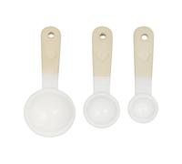 Mason Cash Rustic Charm Measuring Spoon Set 4-Piece Stoneware Set with Elegant Heart Motif Includes 1 Tbsp, 1 TSP, ½ TSP, ¼ TSP, Cream, Beigh