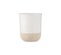 Mason Cash Rustic Charm Utensil Holder Stoneware with Debossed Heart Motif Du...