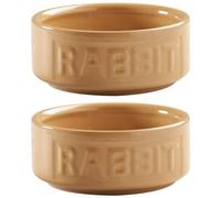Mason Cash Set Of 2 Cane Lettered Rabbit Bowl 13Cm