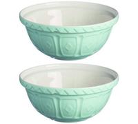 Mason Cash Set Of 2 Colour Mix Mixing Bowl Powder Blue 29Cm