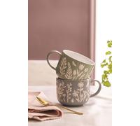 Mason Cash Set of 2 The Meadow Tulip Mugs & Set of 2 Blue Daisy Mugs 400ml Mason Cash Multicolor