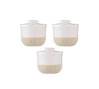 Mason Cash Set Of 3 Rustic Charm Storage Jar 12 X 12.7Cm - Cream Multi