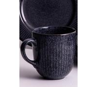 Mason Cash Set Of 4 Reactive Linear Mug 400Ml Black