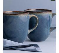 Mason Cash Set Of 4 Reactive Mug 400Ml Blue