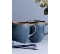 Mason Cash Set Of 4 Reactive Mug 400Ml Blue
