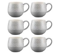 Mason Cash Set Of 6 Impressions Grey Organic Mug 350Ml