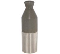 Mason Collection Grey Ceramic Ellipse Tall Vase