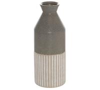 Mason Collection Grey Ceramic Ellipse Tall Vase
