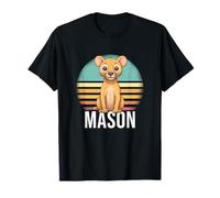 Mason - Cute Boy Name with Cute Lion T-Shirt