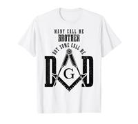 Mason Dad Square Compass Masonic Shriner Freemason Value Graphic T-Shirt