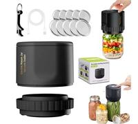 Mason Genie Vacuum Sealer for Mason Jars (Black)