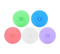 Mason Jar Lids,Canning Jars with Lids 5Pcs Silicone Waterless Fermenting Airlock Lid Stainless Steel Band for Wide Mouth Mason Sealed Kitchen Supplies(5Pcs Lids)