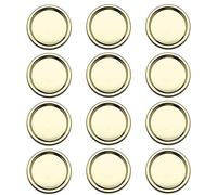 Mason Jar Lids, Jar Lids 12 Pcs Canning Lids For Mason Jar Regular Mouth Cover Kitchen Split-Type Storage Metal Caps Leakproof Fresh-keeping(Gold)