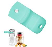 Mason Jar Opener and Canning Tool, Compatible with Mason Jar Lids, Releases Vacuum Seal on Wide Mouth and Regular Mouth, Magnetic Lid Lifter for Canning, Pickling (mint green)