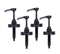 Mason Jar Pump, 4PCS 2.76" Dia. Stainless Steel and Plastic Syrup Bottle Pump for Regular Mouth Mason Canning Jars