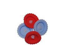 Mason jar Silicone Lid and Silicone duck bill check valve Airlock, Fits Regular and Wide mouth Mason jars. Made from 100% silicone, Great for fermenting. 4 Pack. Not made for canning.