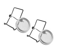 Mason Jar Sprouting Lids and Stand for 86mm Wide Mouth Jars