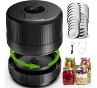 Mason Jar Vacuum Sealer Kit, Electric Mason Jar Sealer for Wide & Regular Mouth Mason Jars, Ideal for Pickles, Jam, Salad, Overnight Oats, Dry Food and Meal Prep Storage