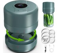 Mason Jar Vacuum Sealer Kit, Electric Sealer for Wide and Regular Mouth Mason Lids, Canning Vacuum Sealer Mason Jar, Automatic Vacuum Sealer Machine for Food Storage - Gray