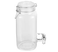 Mason Jar with Tap Glass Drink Dispenser 2l Sealed Lid