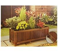 Mason & Jones Outdoor Garden Burntwood Oblong Folding Planter