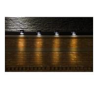 Mason & Jones Set of 4 Gutter LED Lights Solar Powered - Black