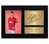 Mason Mount Man United Autograph Player Photo Signed A4 Printed Memorabilia Reproduction Print Picture Display Man Utd No149