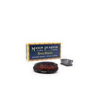 Mason Pearson Bristle & Nylon Junior Military Shape Hair Brush in Black Mason Pearson Black