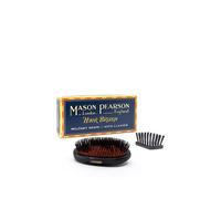 Mason Pearson Medium Pure Bristle Military Shape Hair Brush In Black Black